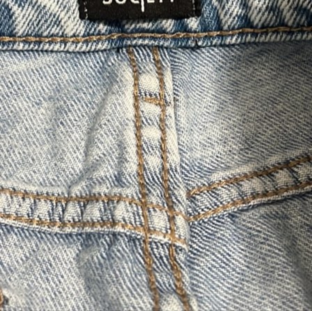 Simple Society Mom Jeans High Rise Distressed Button Fly Size 9/29 - Picture 4 of 6